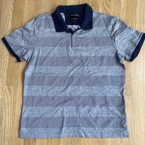 Banana republic standard fit, short sleeve polo, size large blue
